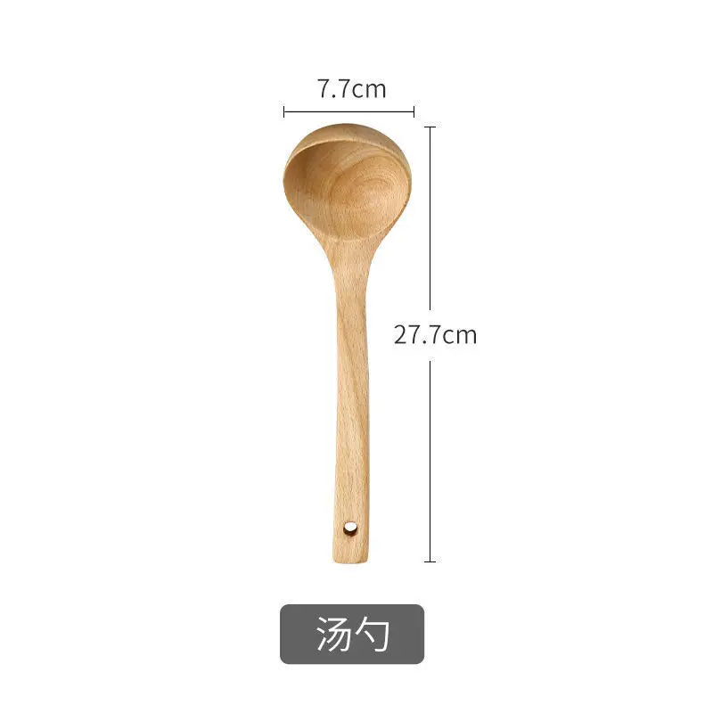 Natural Wooden Spoon & Spatula