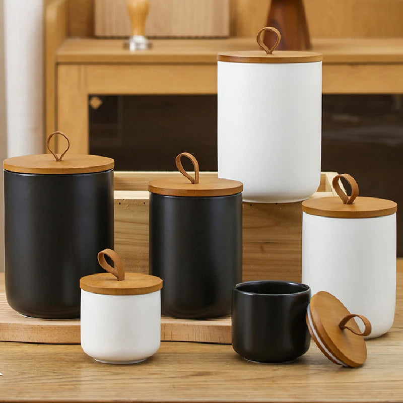 Nordic Ceramic Storage Jar