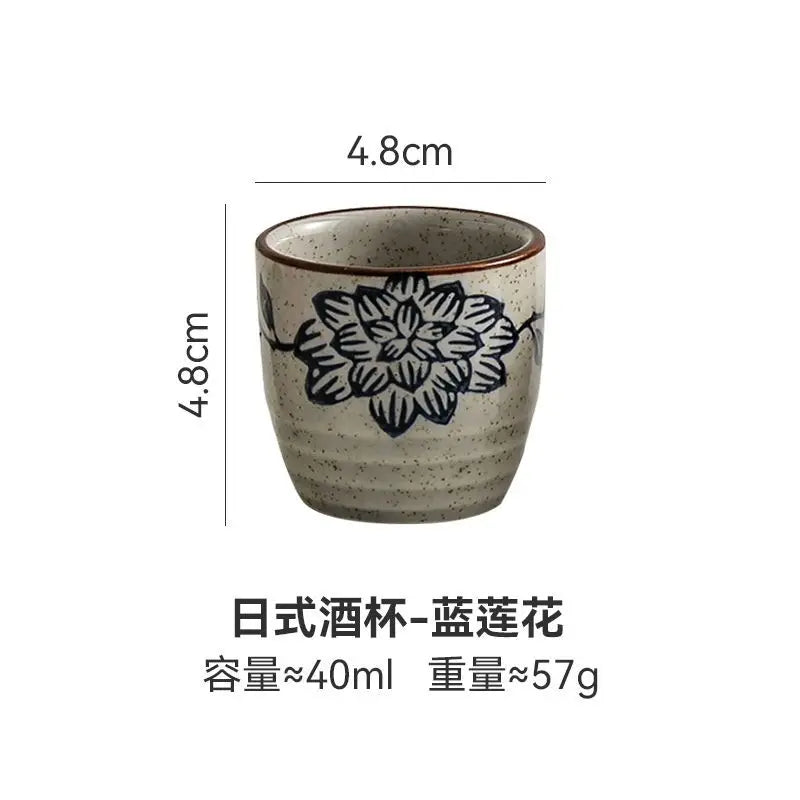 Japanese style Hefeng hand-painted ceramic tea cup