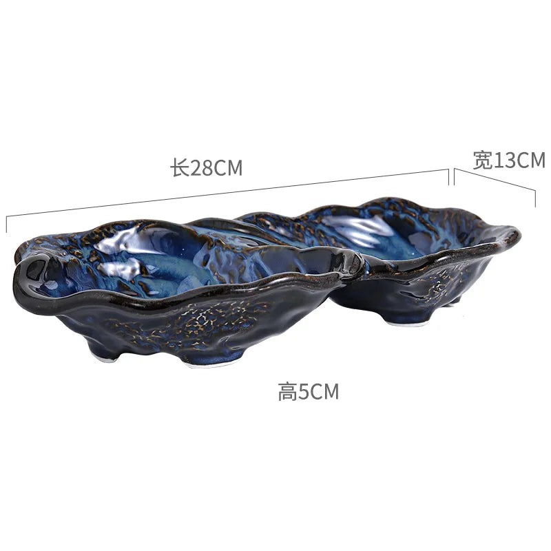 Kiln-Fired Irregular Ceramic Plate