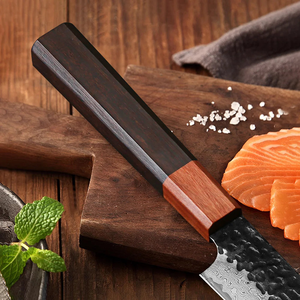 F.YOUNG Hand-Forged Japanese Damascus Chef Knife