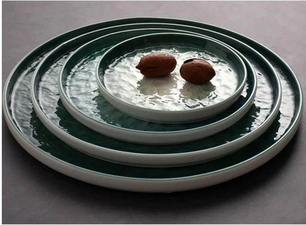 Nordic Gradient Emerald Steak Plate