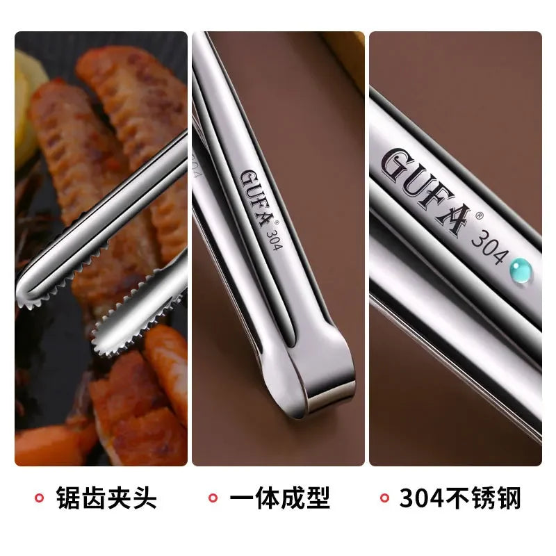 Stainless steel tongs