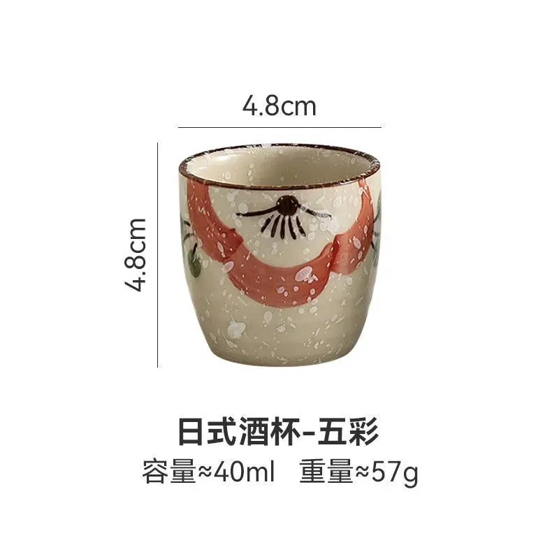 Japanese style Hefeng hand-painted ceramic tea cup