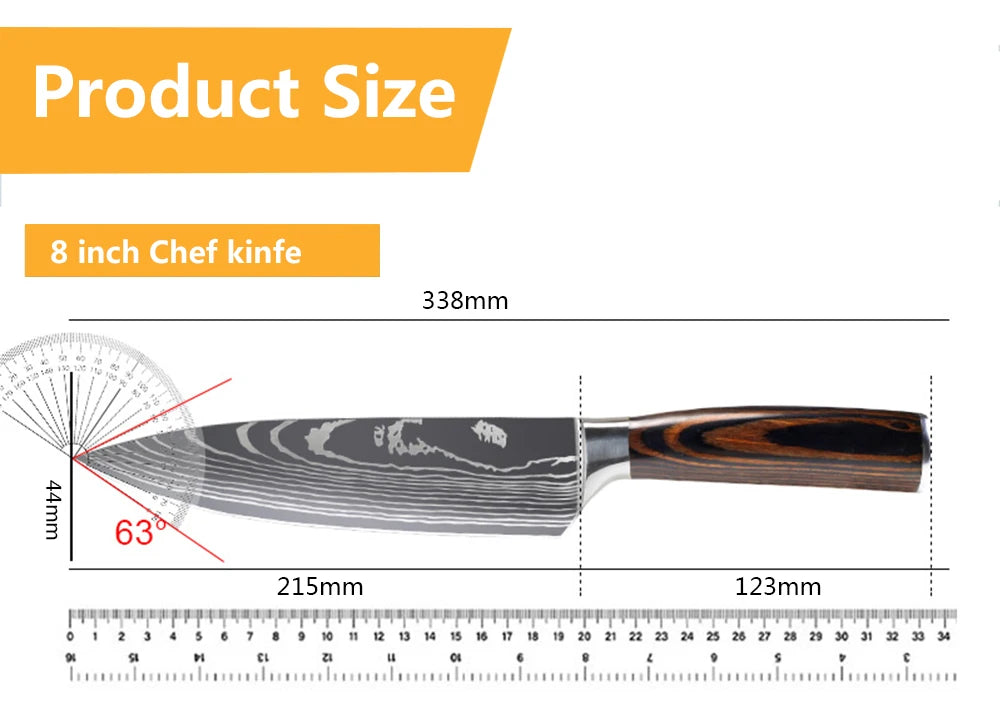 Hikari Series Laser Damascus Knife Collection