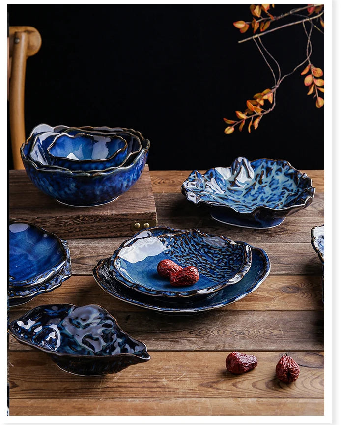 Kiln-Fired Irregular Ceramic Plate