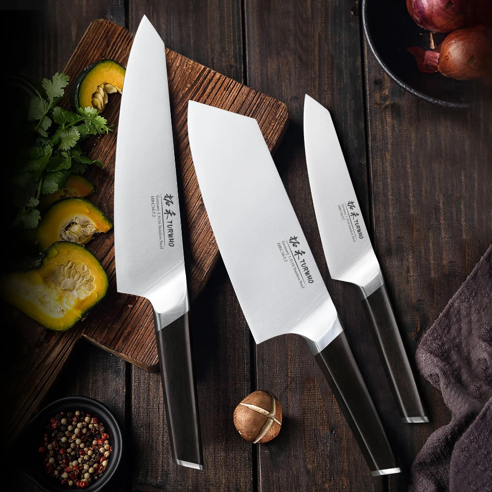 TURWHO 1-3 PCS Kitchen Knives Set