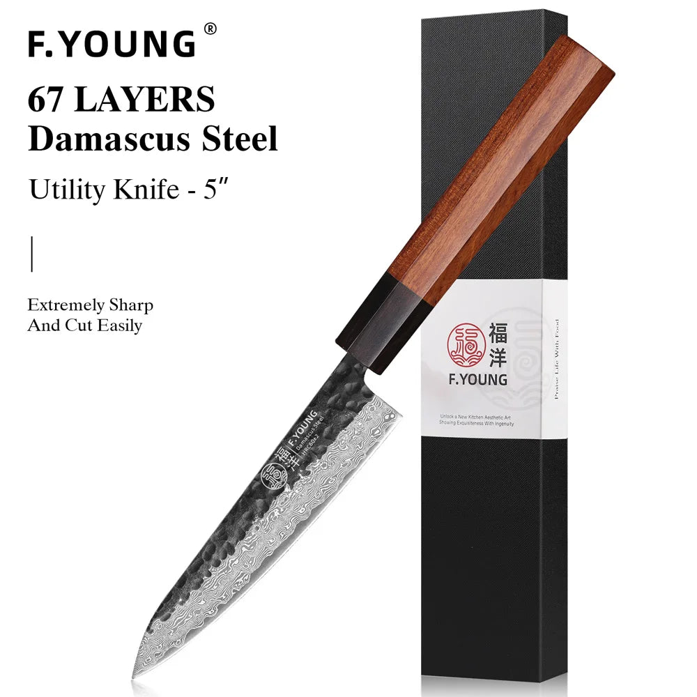 F.YOUNG Takumi Damascus Chef Knife