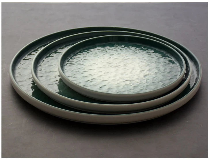 Nordic Gradient Emerald Steak Plate