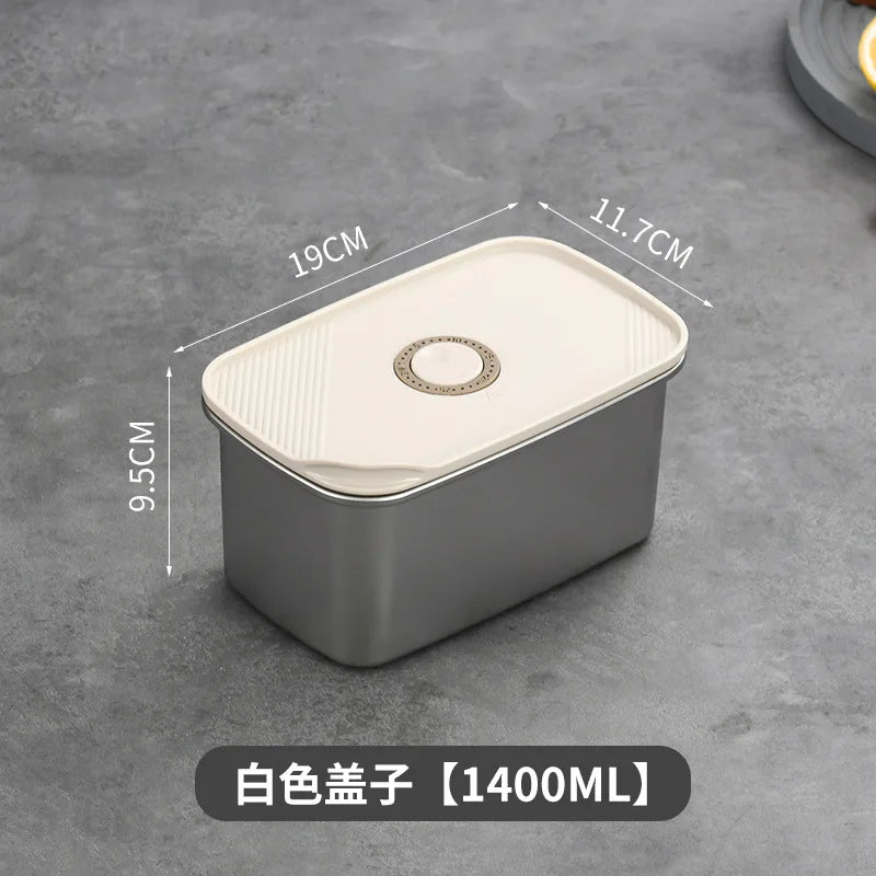 Stainless steel crisper sealed lunch box