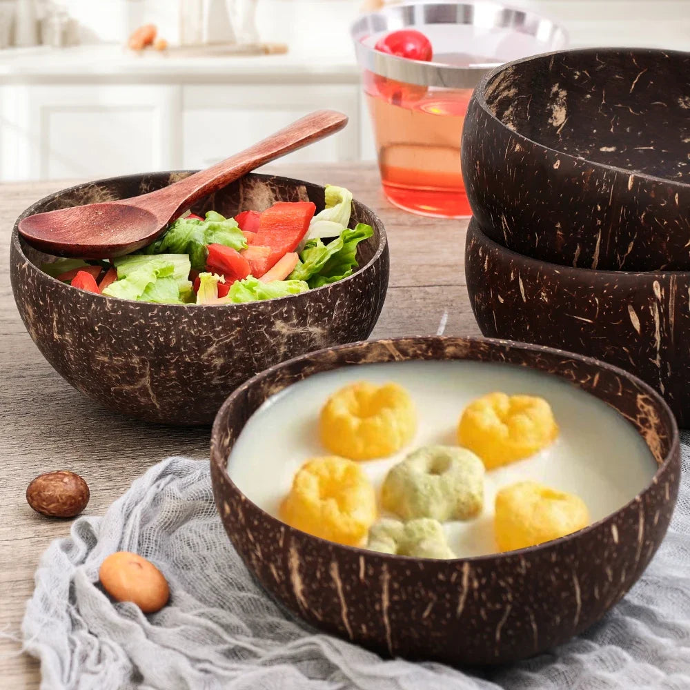 EcoNaturals Coconut Shell Bowl Set