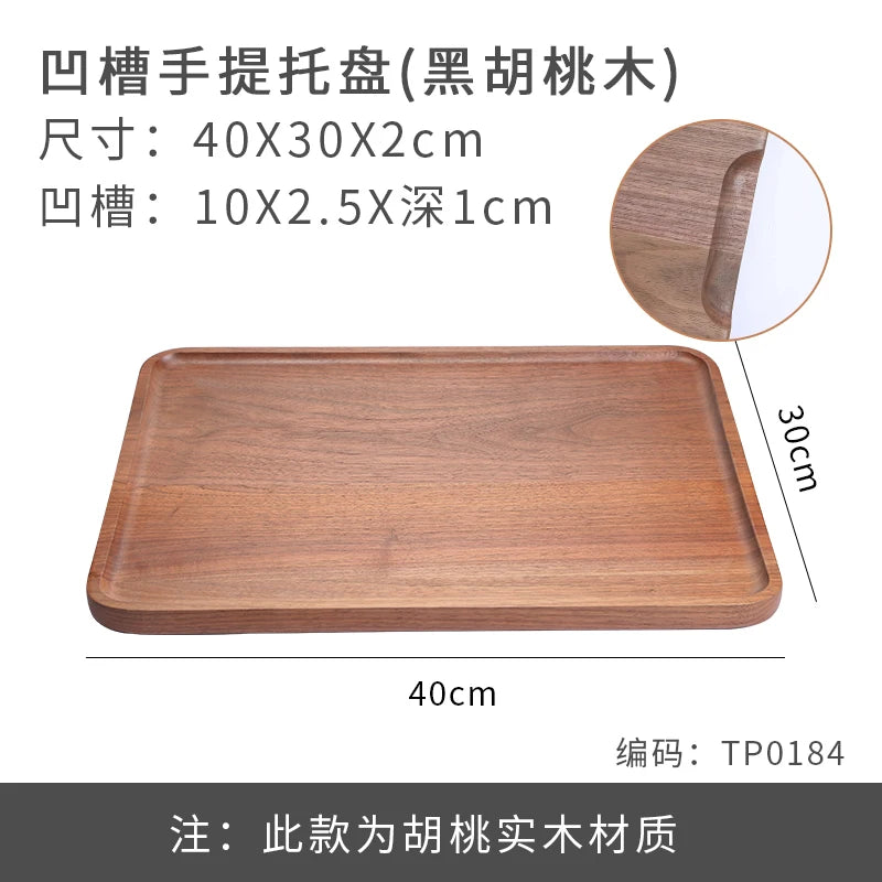Black Walnut Solid Wood Tray