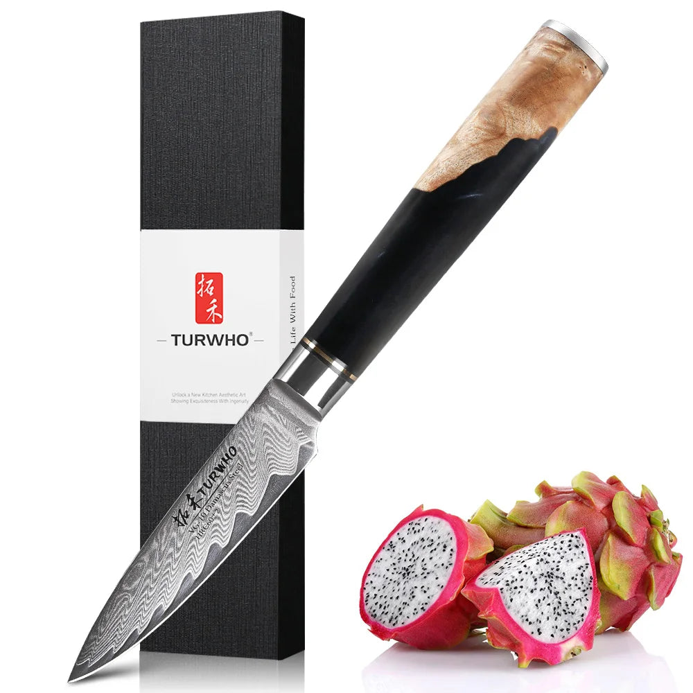 TURWHO 1PC Damascus Kitchen Chef Knifes
