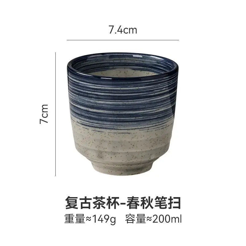 Japanese style Hefeng hand-painted ceramic tea cup