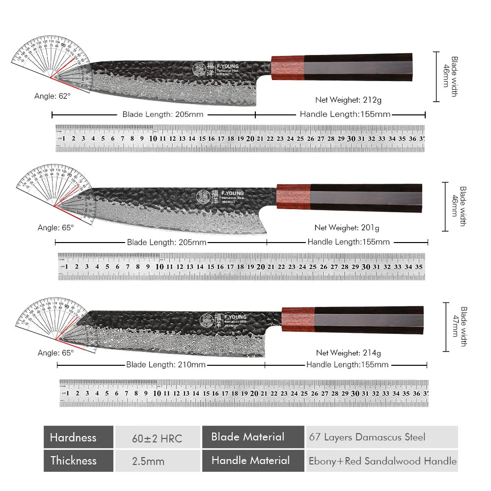 F.YOUNG Hand-Forged Japanese Chef Knife
