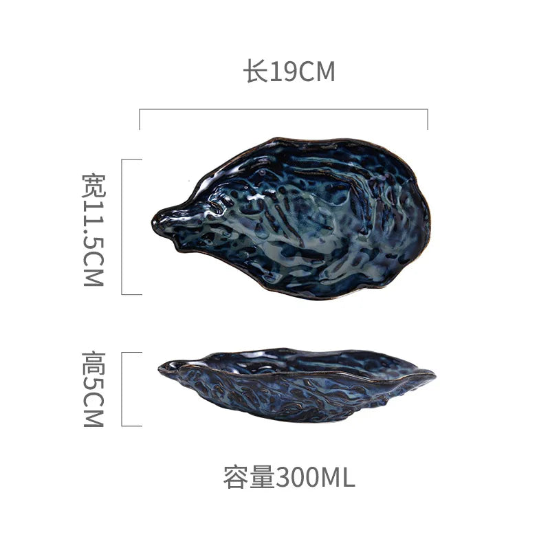Kiln-Fired Irregular Ceramic Plate