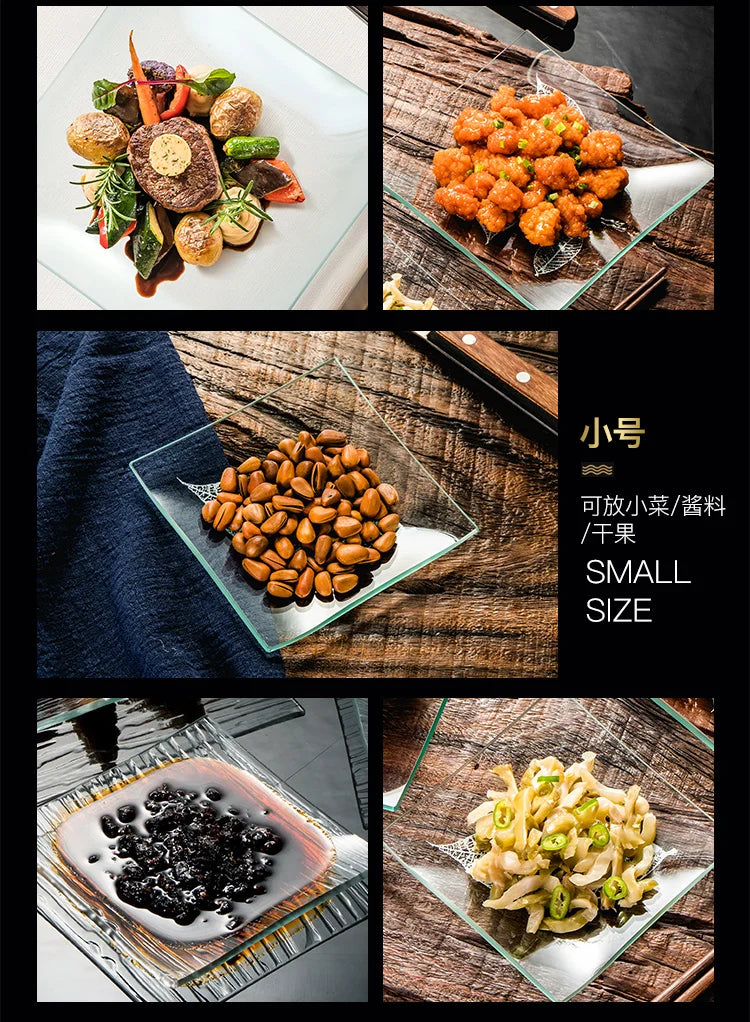 Tempered Glass Plate Tableware