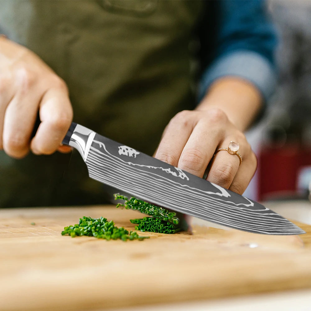 Hikari Series Laser Damascus Knife Collection