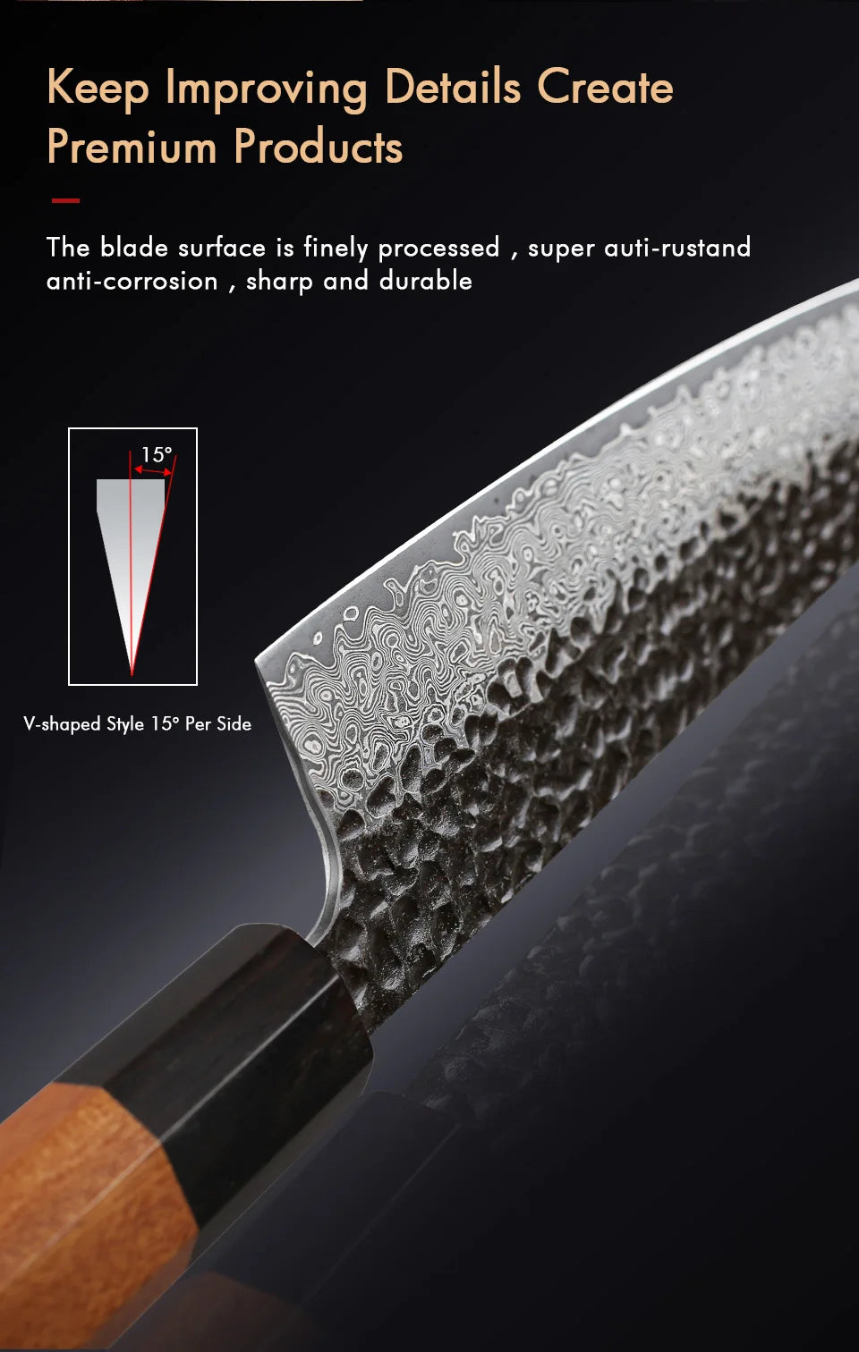F.YOUNG Takumi Damascus Chef Knife