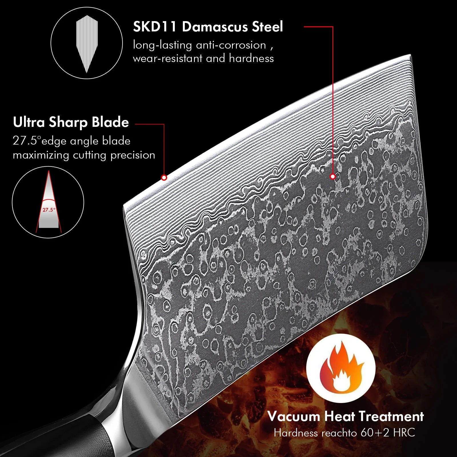 TURWHO 7" Bone Chopper Knife