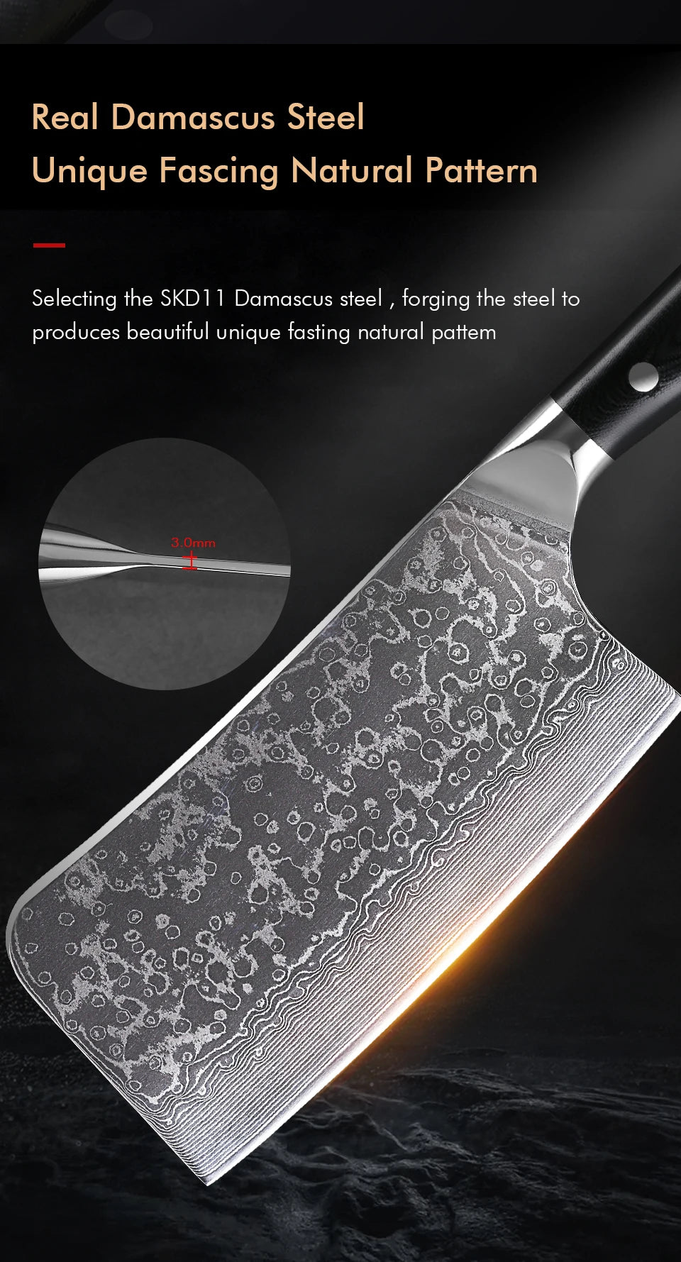 TURWHO 7" Bone Chopper Knife
