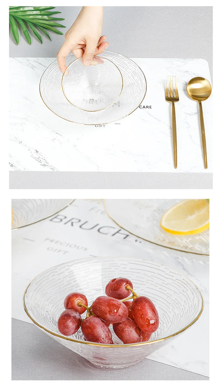 Glass Plate Household Transparent Tableware