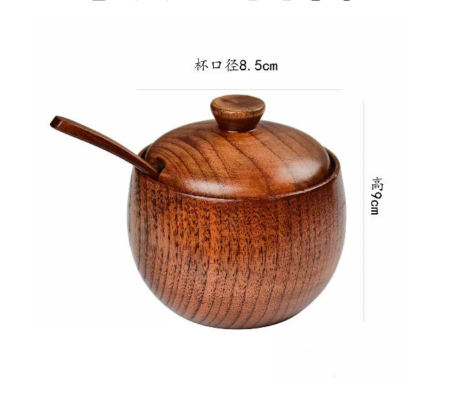 Wooden Seasoning Jar