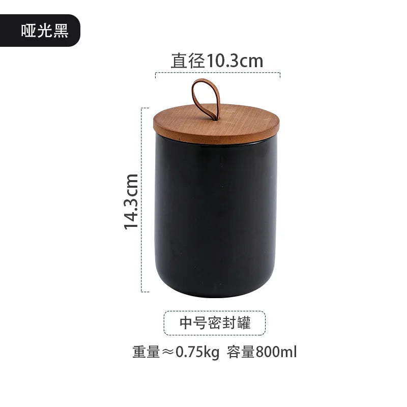 Nordic Ceramic Storage Jar