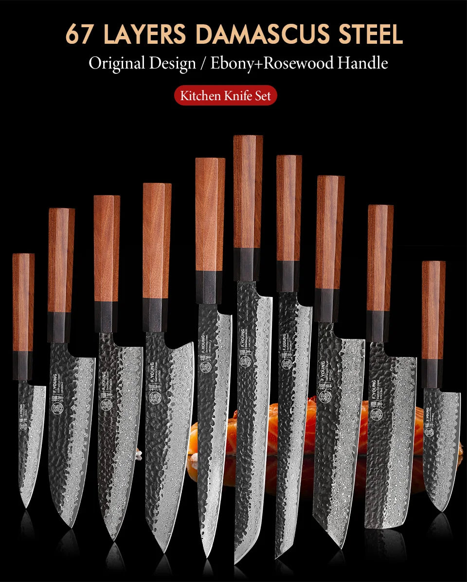F.YOUNG Takumi Damascus Chef Knife