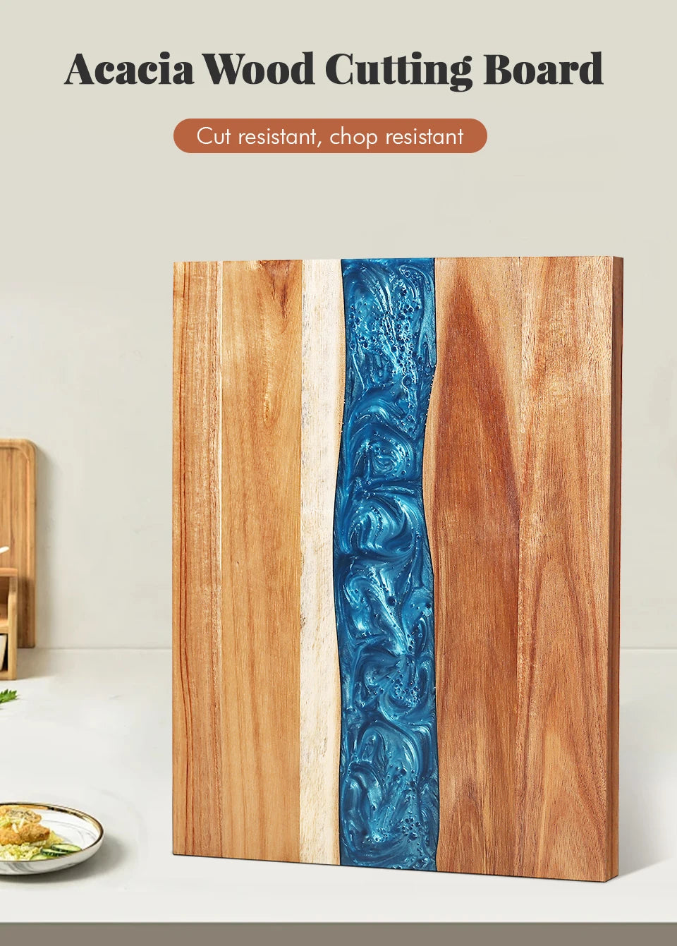 Acacia Wood Resin Cutting Board