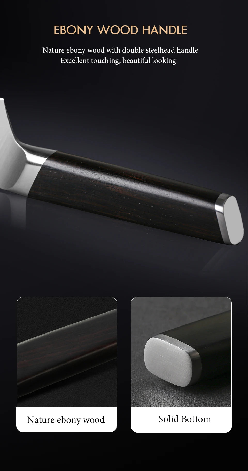 TURWHO 1-3 PCS Kitchen Knives Set