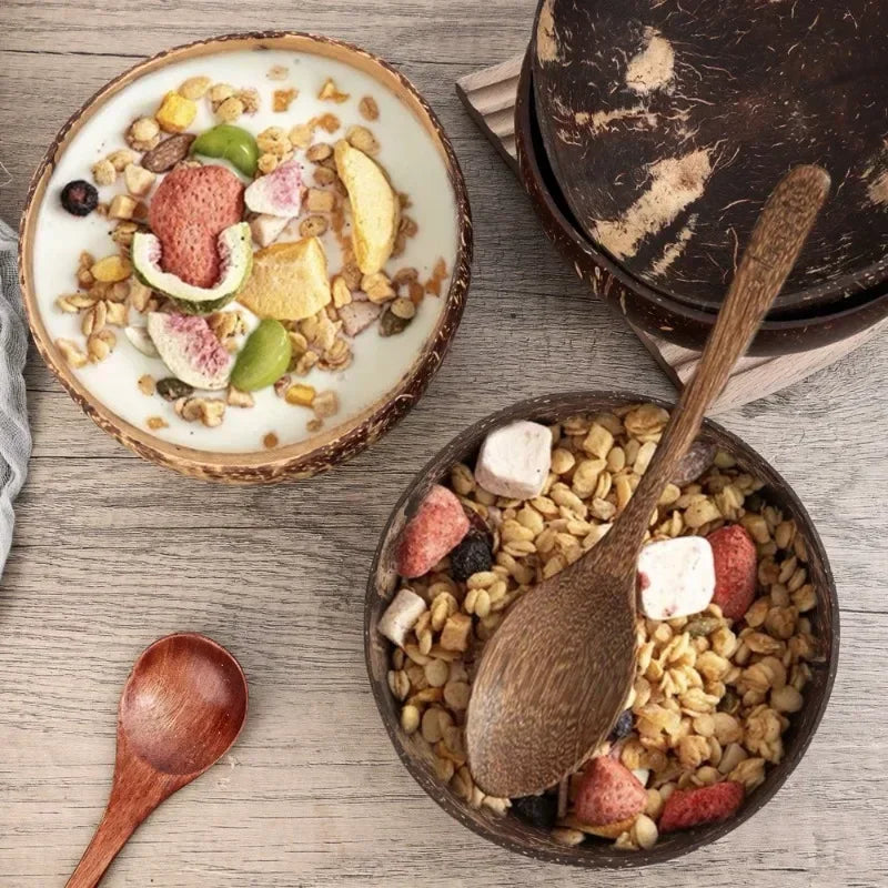 EcoNaturals Coconut Shell Bowl Set