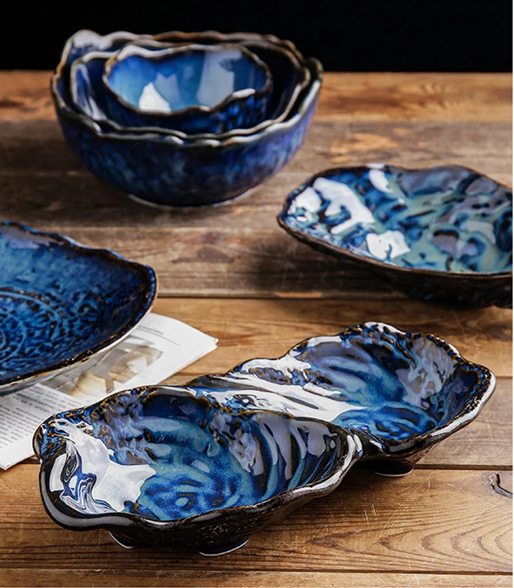 Kiln-Fired Irregular Ceramic Plate