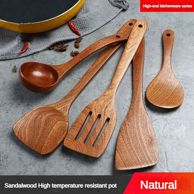Natural Wooden Spoon & Spatula