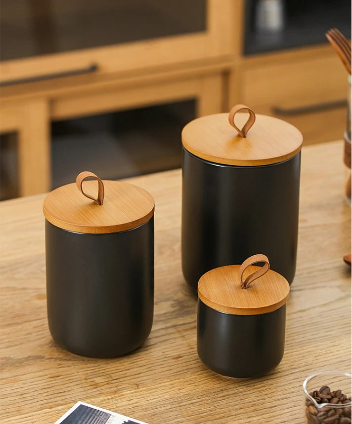 Nordic Ceramic Storage Jar