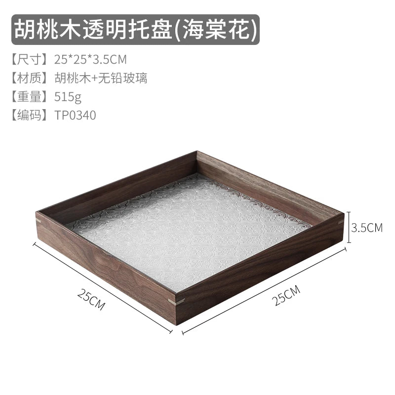 Black Walnut Solid Wood Tray