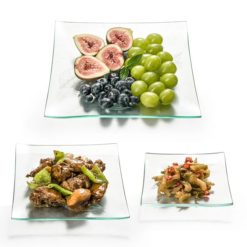 Tempered Glass Plate Tableware