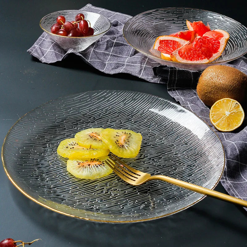 Glass Plate Household Transparent Tableware