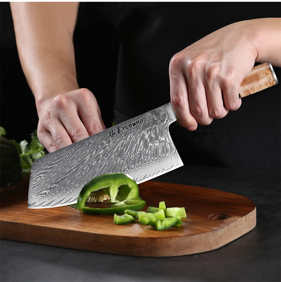 TURWHO 1PC Damascus Kitchen Chef Knifes