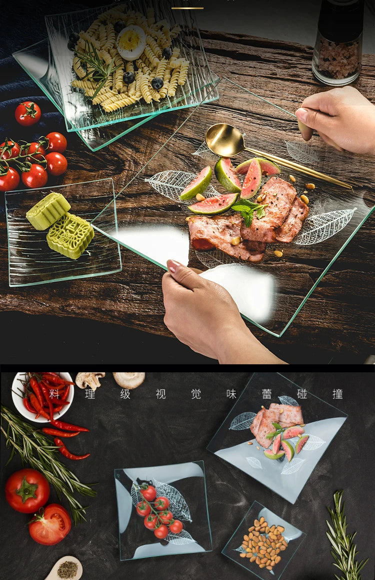 Tempered Glass Plate Tableware