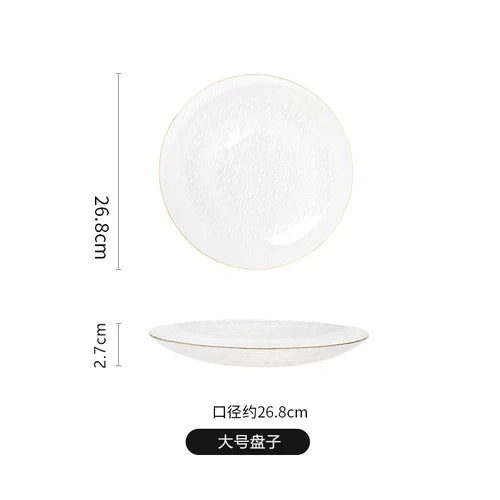 Glass Plate Household Transparent Tableware