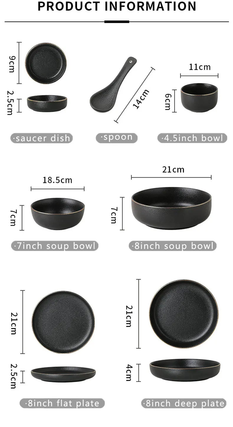 Black Ceramic Cutlery