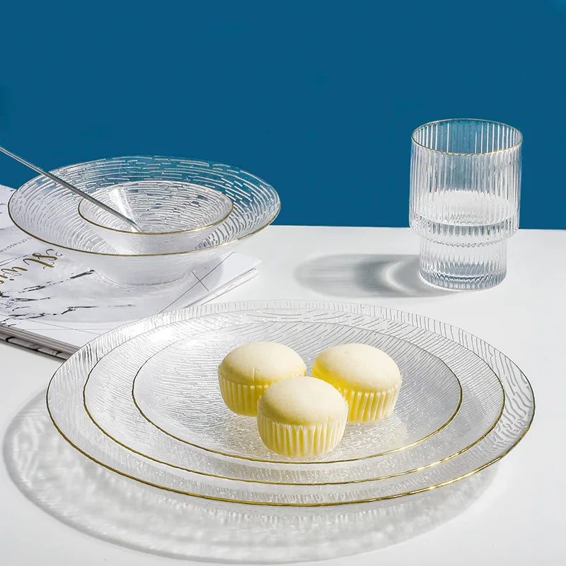 Glass Plate Household Transparent Tableware