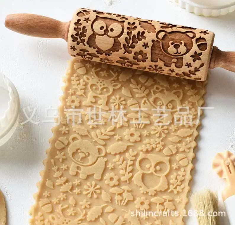 Cartoon Animal Pattern Rolling Pin