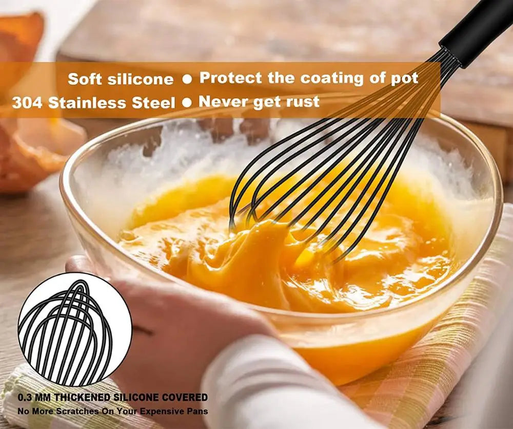 WALFOS 3-in-1 Rotating Manual Whisk Set