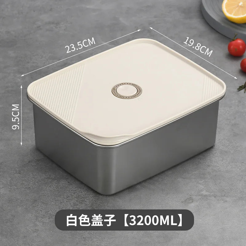 Stainless steel crisper sealed lunch box