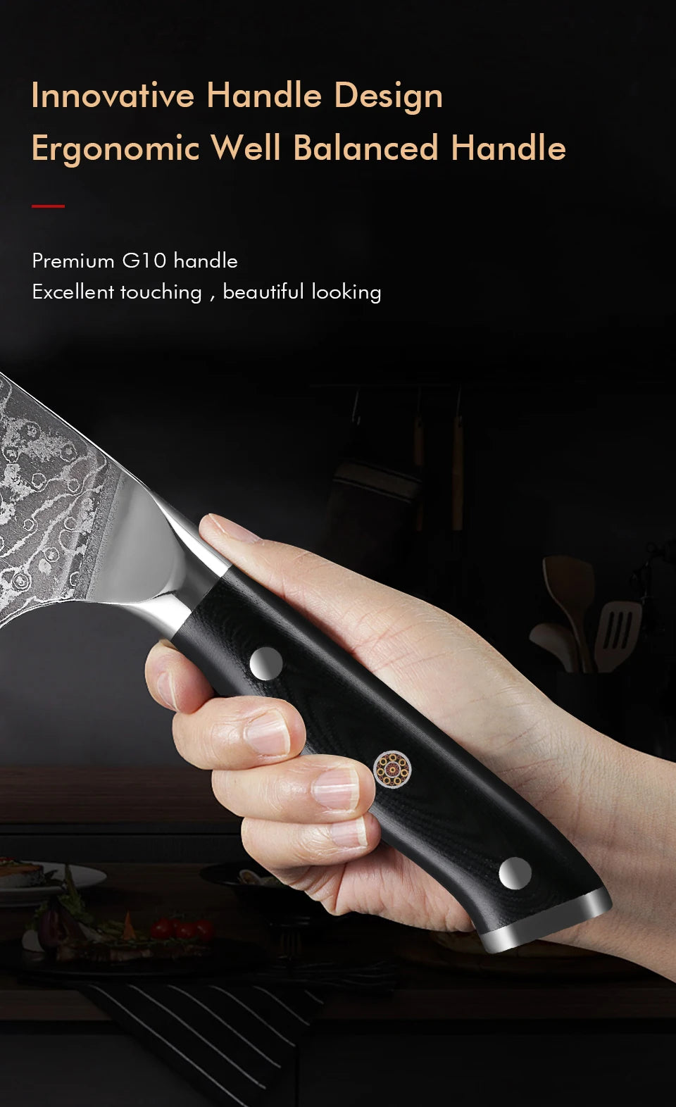 TURWHO 7" Bone Chopper Knife