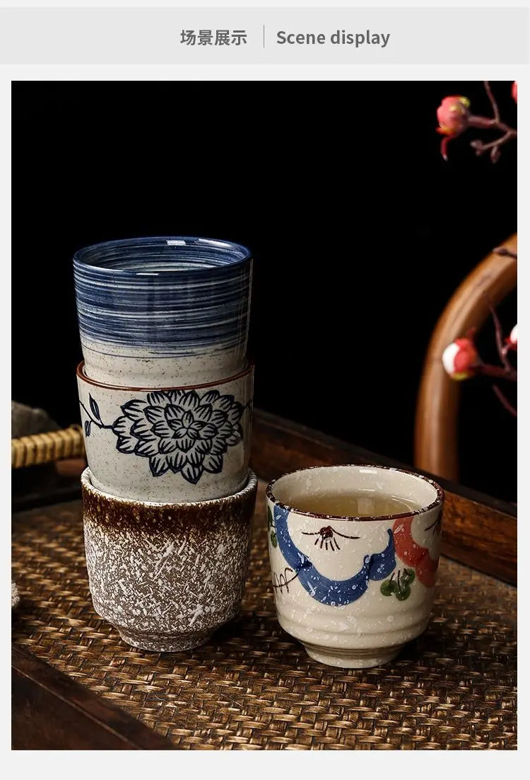 Japanese style Hefeng hand-painted ceramic tea cup