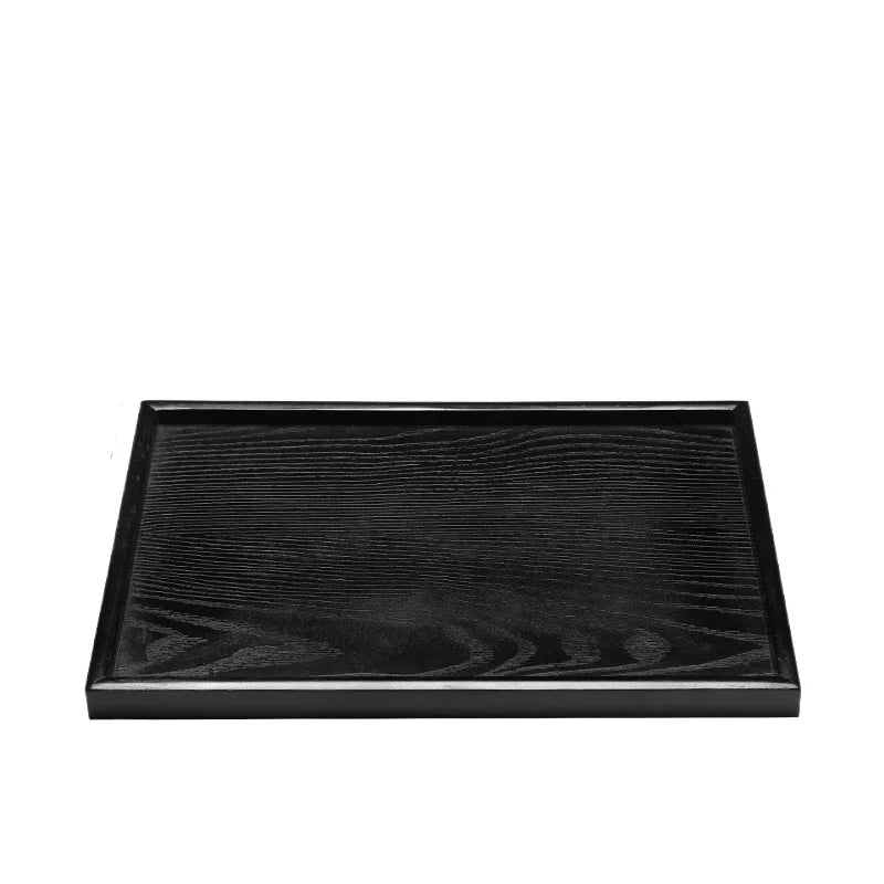Black Tray Solid Wood