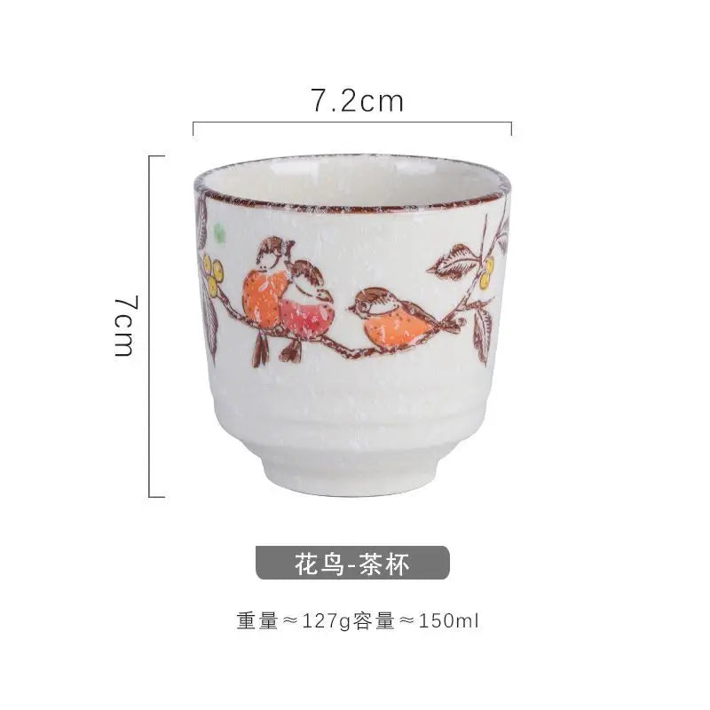 Japanese style Hefeng hand-painted ceramic tea cup